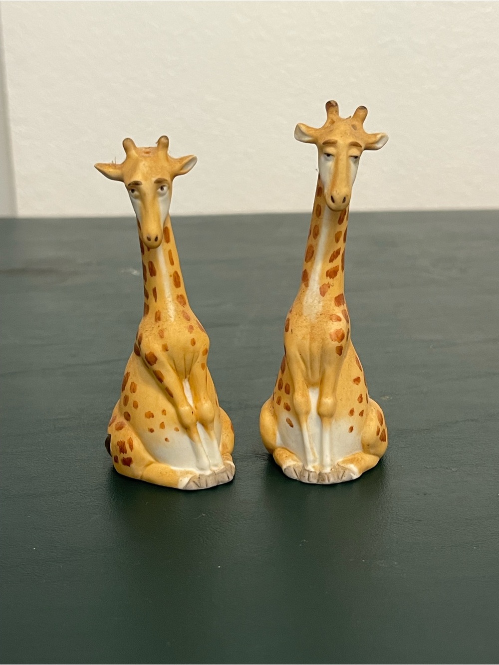 BNWOT 1987 Franklin Mint Noah’s Ark “Giraffe” salt & pepper shaker set
